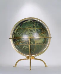 Celestial Globe, one of a pair known as the 